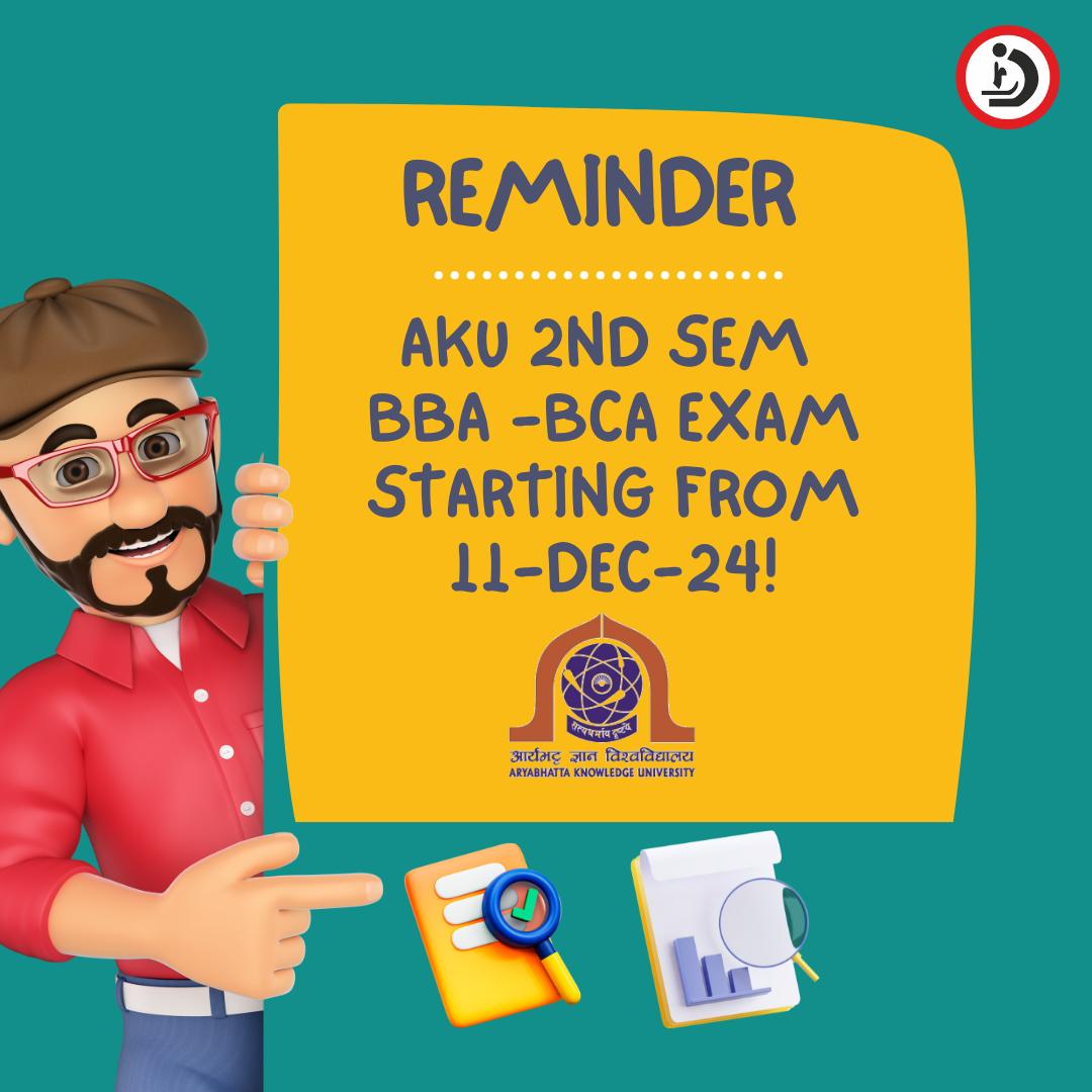 AKU 2nd Semester Exam Form Fill-up For BBA & BCA Students - December 2024 AKU 2nd Semester Exam Form Fill-up For BBA & BCA Students - December 2024